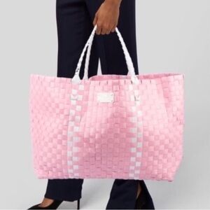Kate Spade Pink Checkered Large Tote